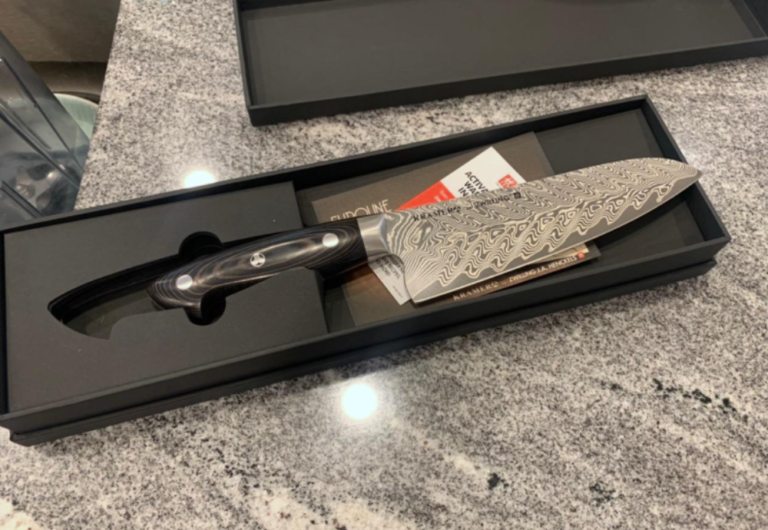 Kramer 7 inch Stainless Damascus Santoku Knife