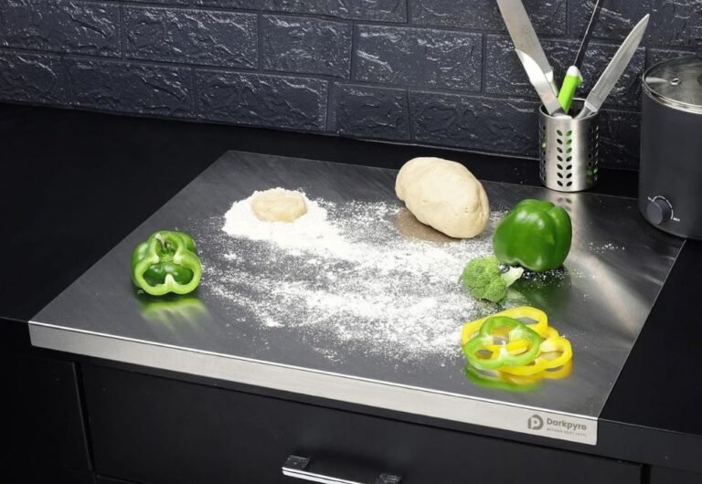 Darkpyro Large Countertop Stainless Steel Chopping Board