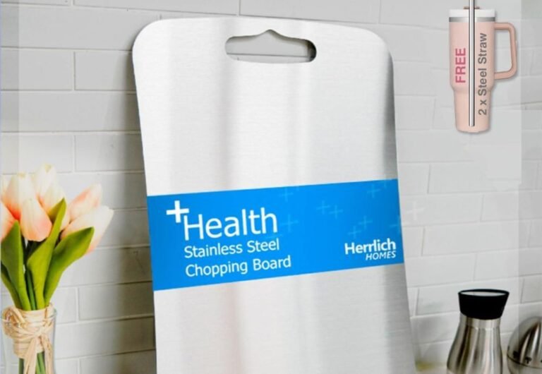Herrlich Homes Premium Stainless Steel Rectangle Chopping Board