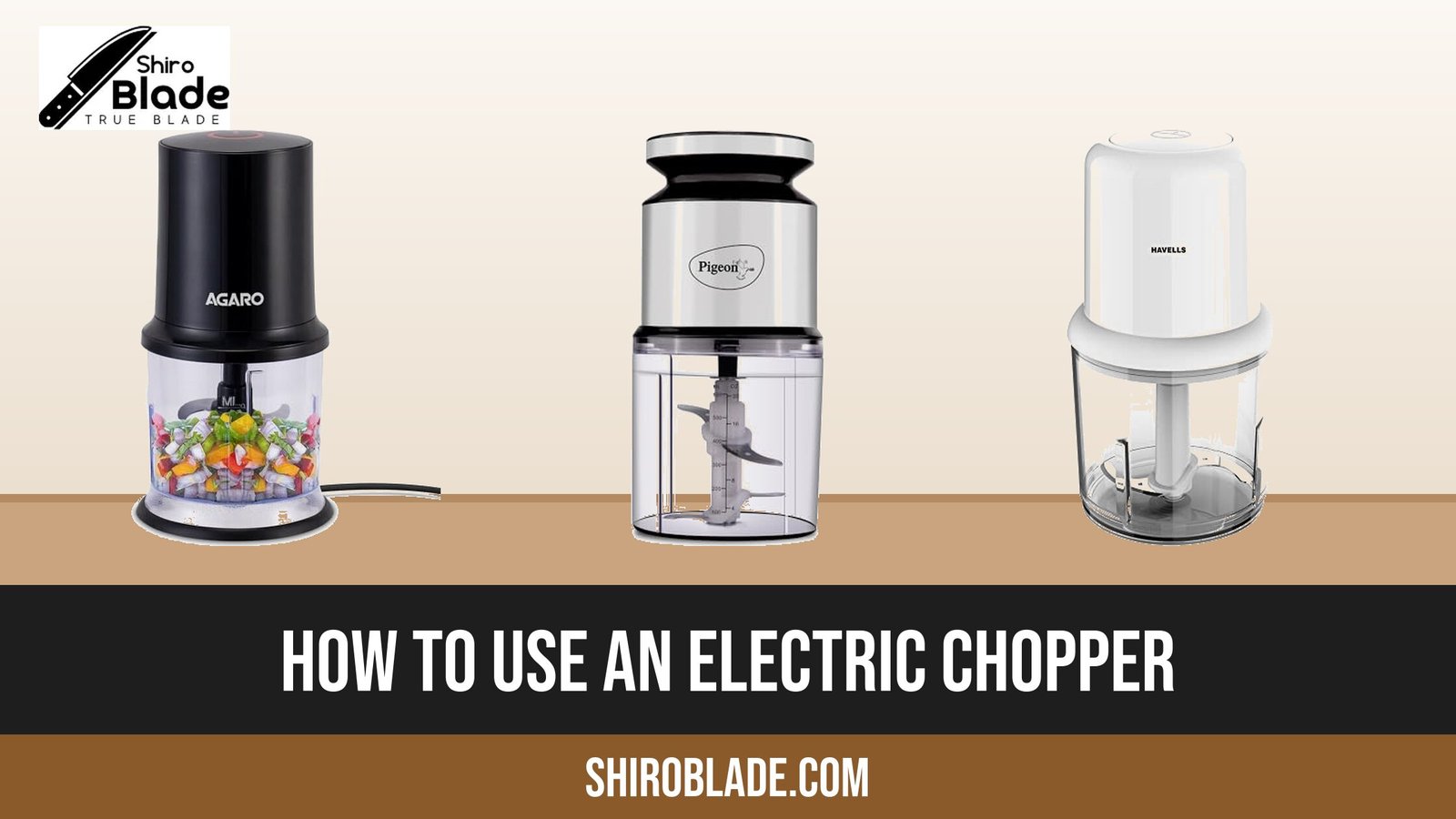 How to use an electric chopper for onion, garlic and chutney