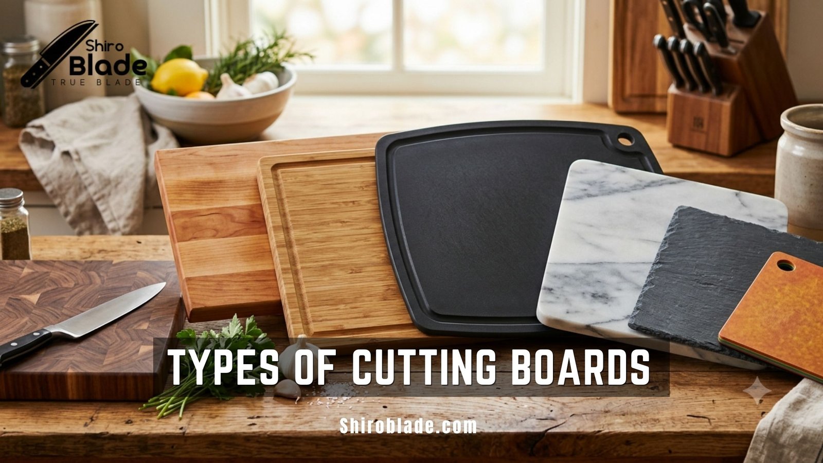 Read more about the article Types of Cutting Boards: 9 Materials Compared