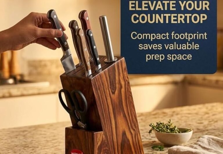 Woodkit Sheesham Wood Knife Stand