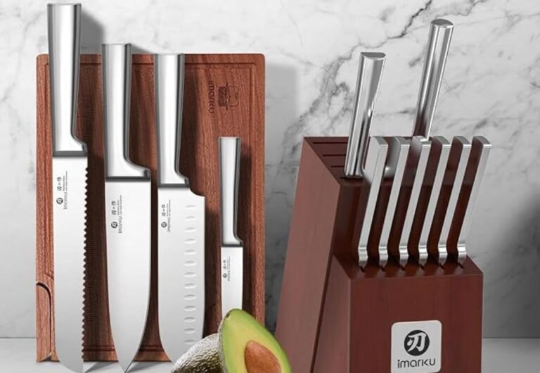 imarku 15Piece Stainless Steel Chef Knif